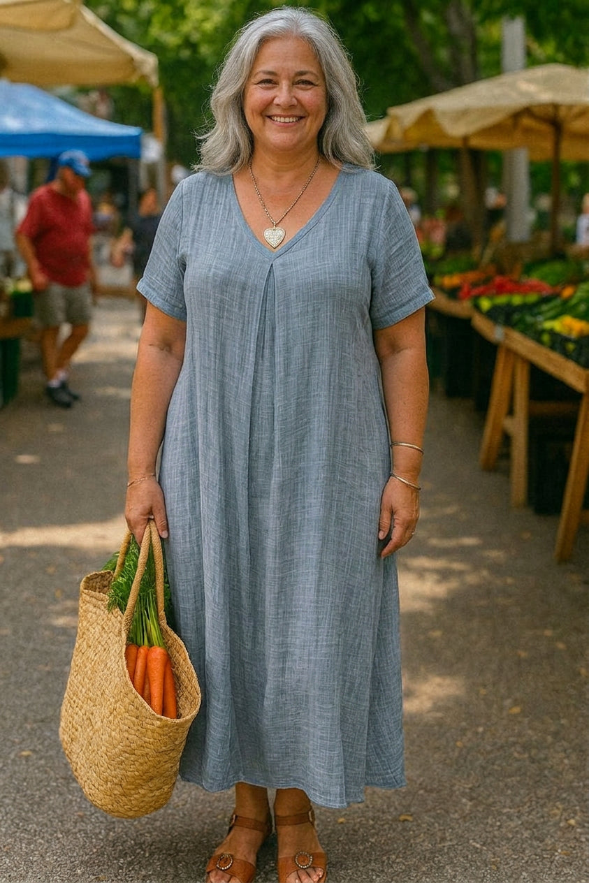 Thea | Robe Midi en Lin