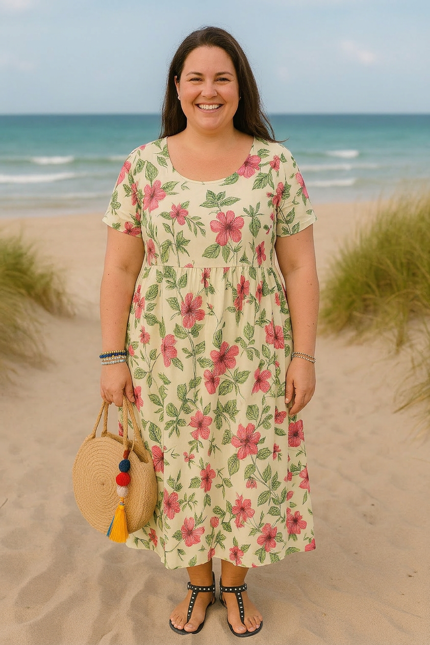 Mali | Robe Maxi Florale Vintage