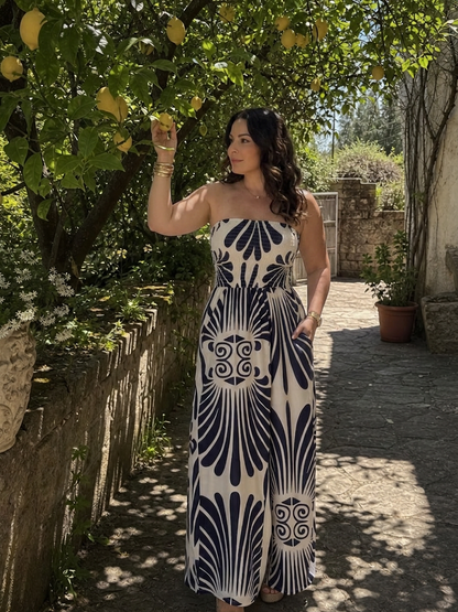Dilys | Robe Maxi Silhouette Fluide Sans Bretelles