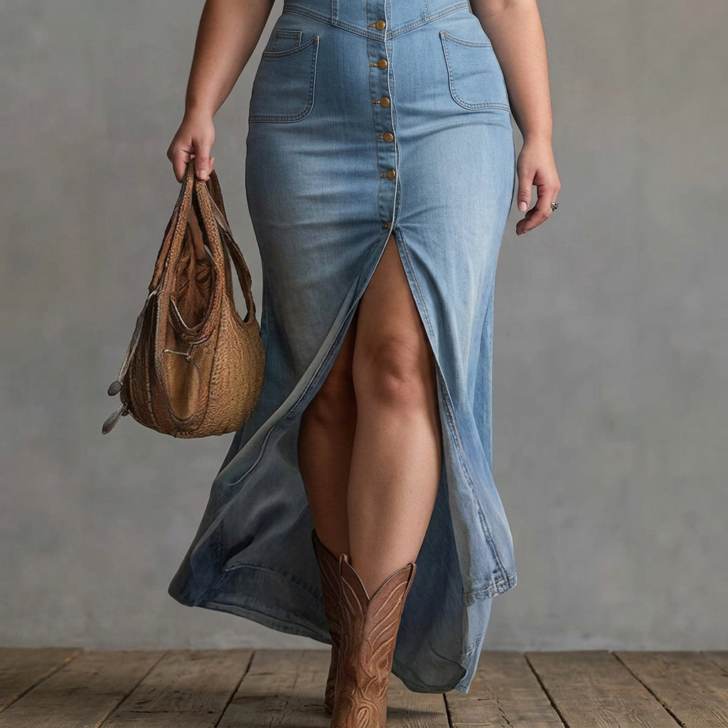 Robe Maxi en Jean Mei