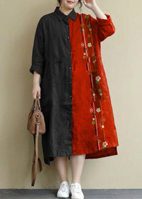 Couture noire et rouge