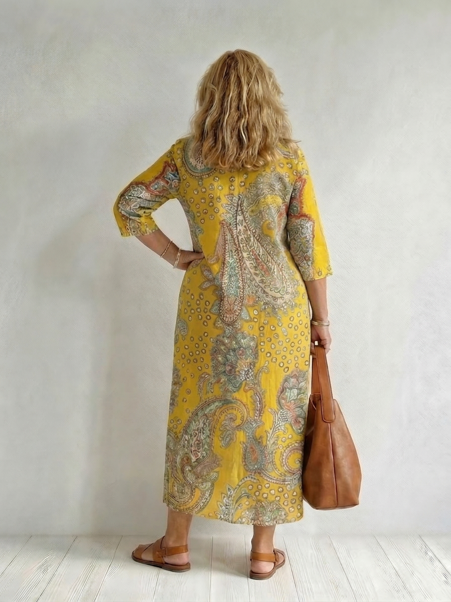 Layla | Robe Midi Paisley Douce