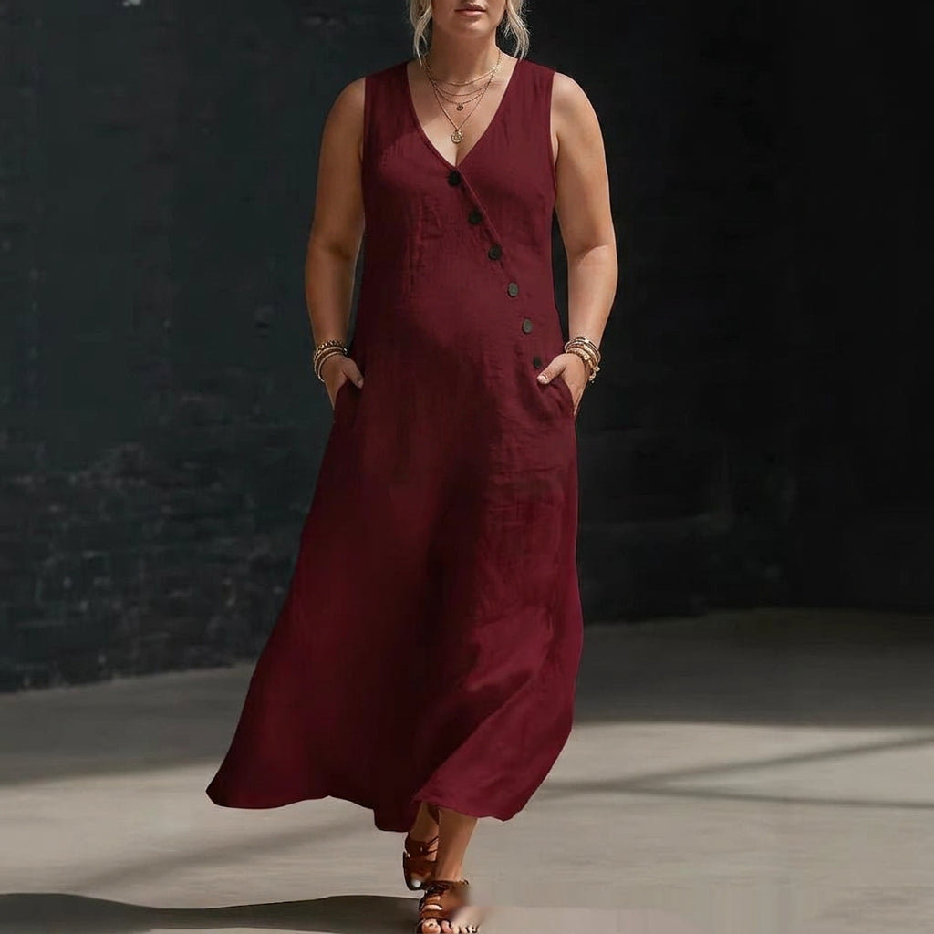Robe Mira Boutonnée : Élégance Intemporelle au Quotidien