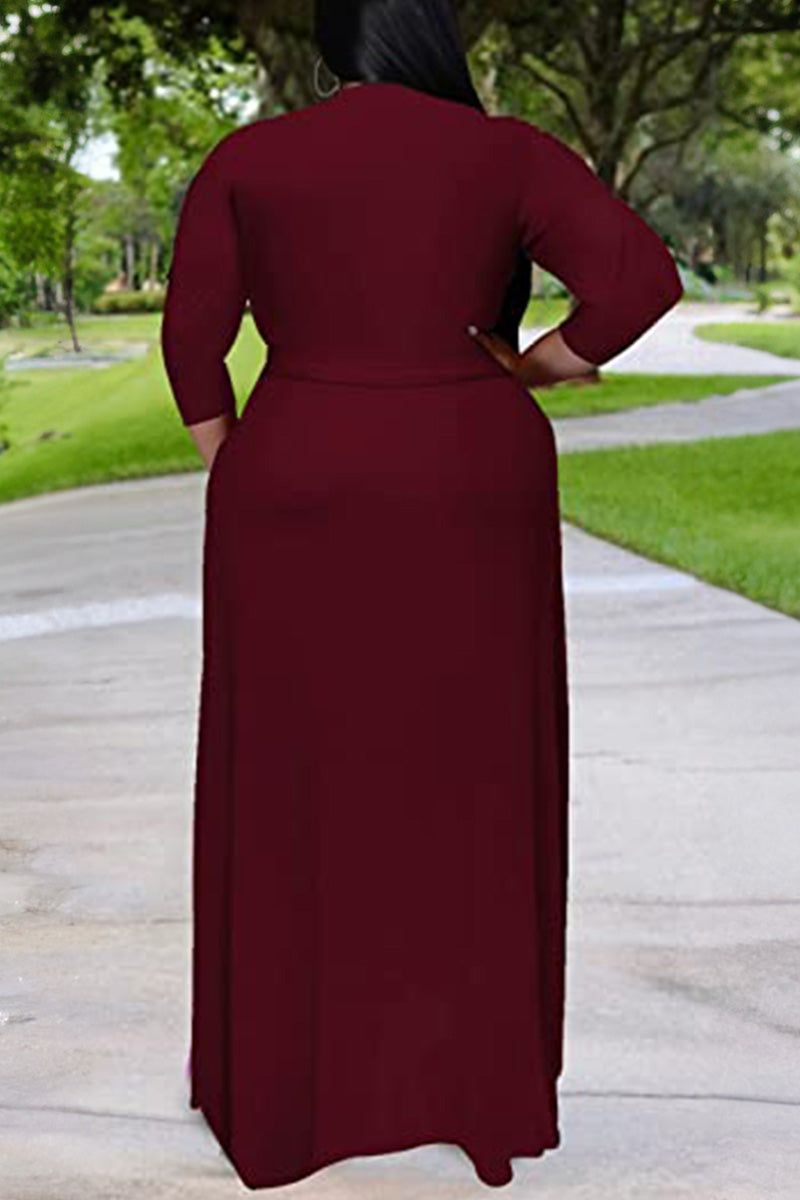 Arabella - Robe Ceinturée Élégante Grande Taille