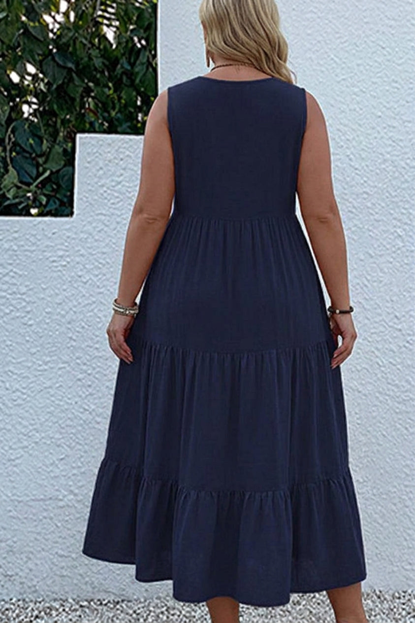 Calla - Robe Midi à Volants