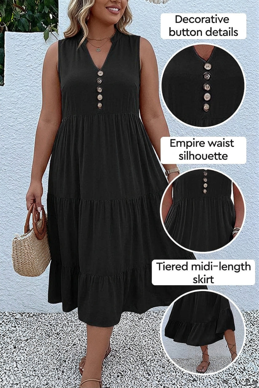 Calla - Robe Midi à Volants