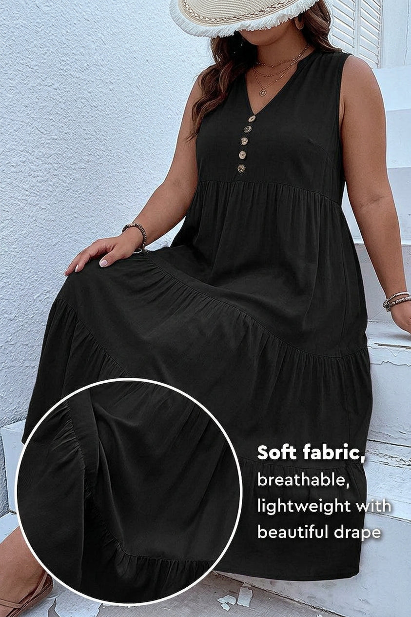 Calla - Robe Midi à Volants