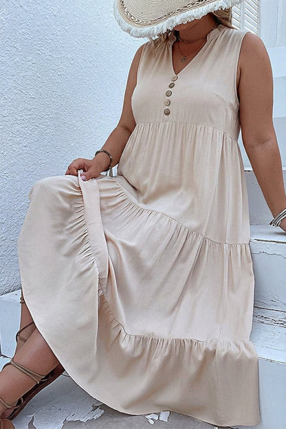 Calla - Robe Midi à Volants