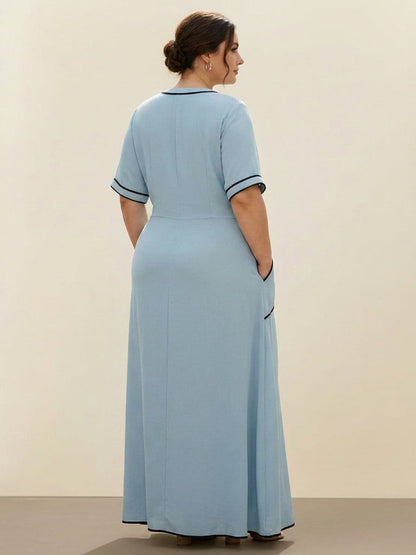 Sora - Robe fluide à taille nouée