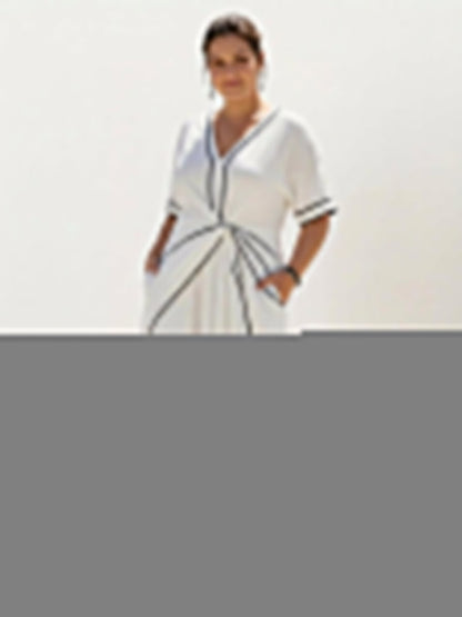 Sora - Robe fluide à taille nouée