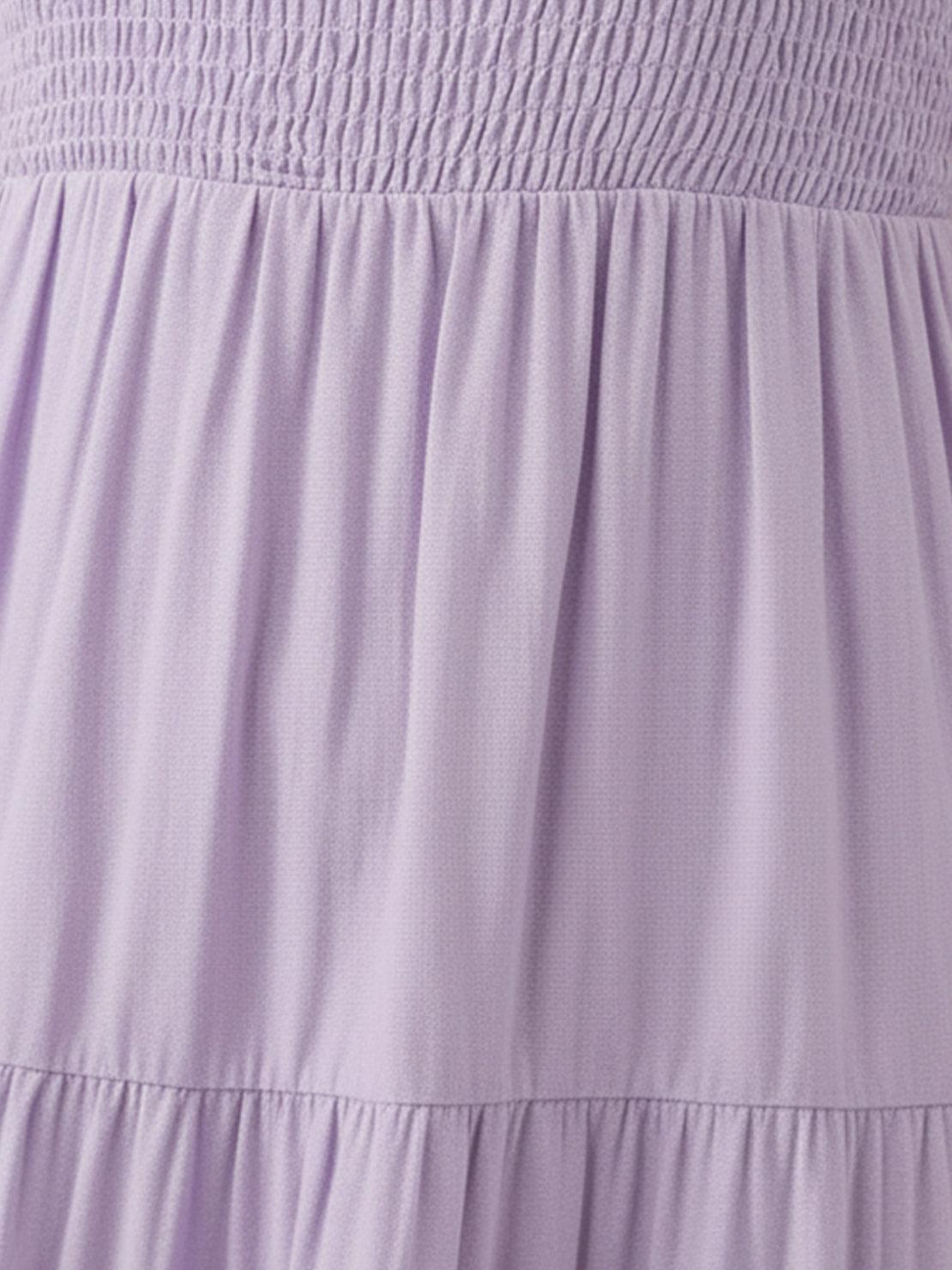 Cassia - Robe Maxi Sans Manches Froncée