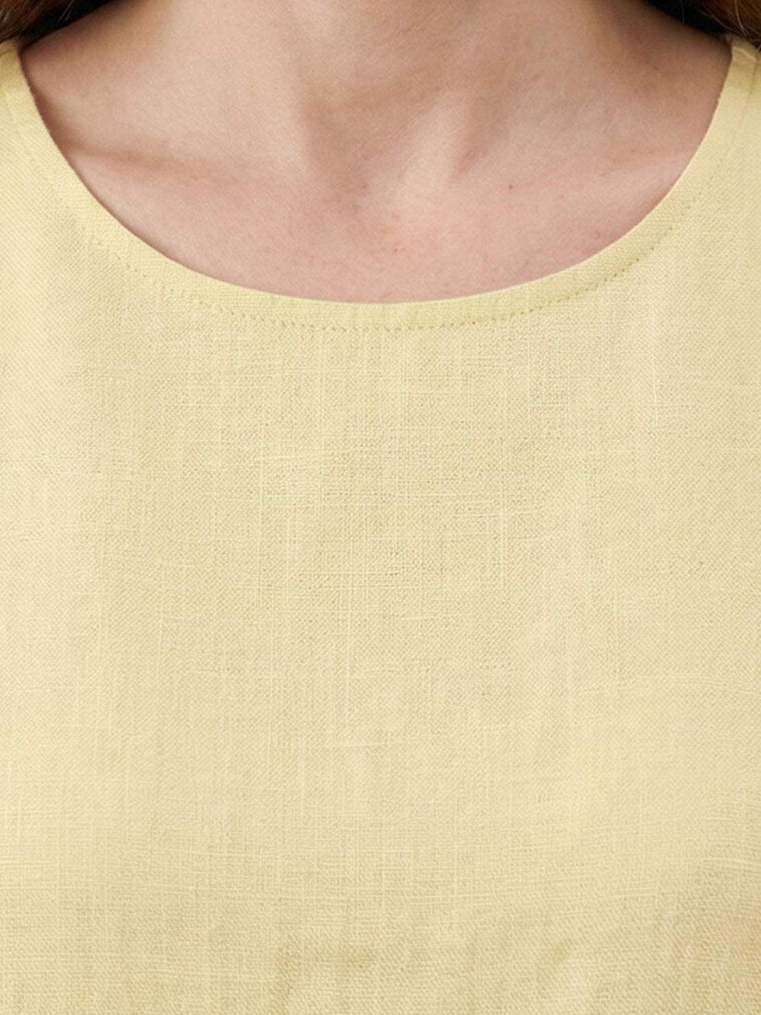 Marlow - Robe sans manches en coton et lin