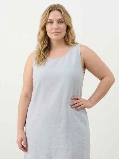 Marlow - Robe sans manches en coton et lin