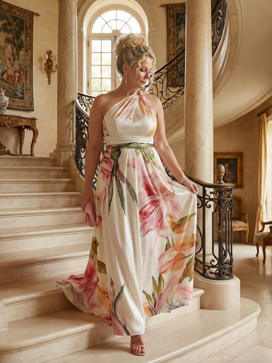 Rhea | Robe Maxi Florale Légère