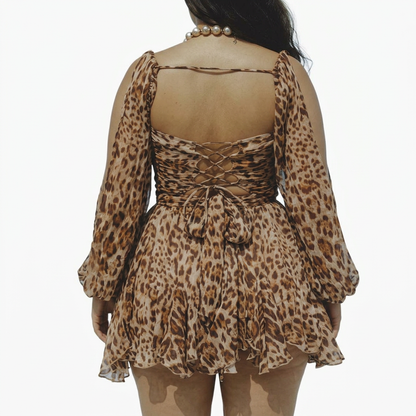 Hedda | Robe Mini avec Manches Ballon