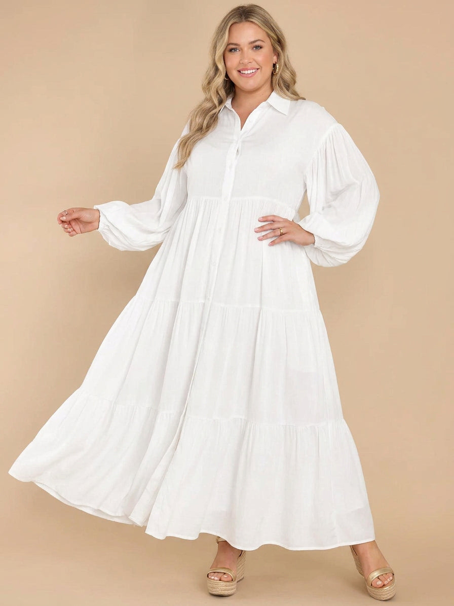 Robe Loose Boutonnée Alessia : Élégance Quotidienne Sans Effort