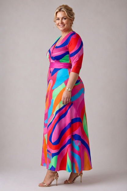 Stella & Grace™ | Robe confortable pour tous les jours avec décolleté en V