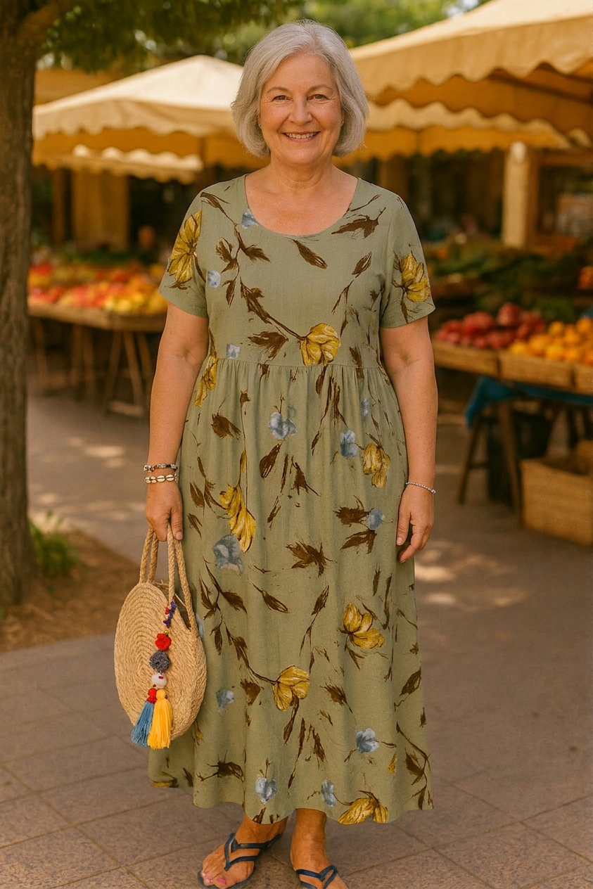 Mali | Robe Maxi Florale Vintage