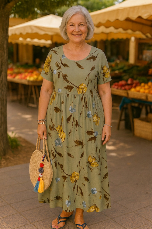 Mali | Robe Maxi Florale Vintage