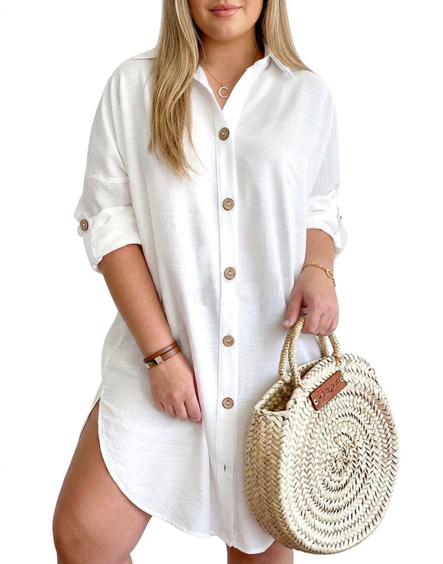 Leona - Robe Chemise Boutonnée