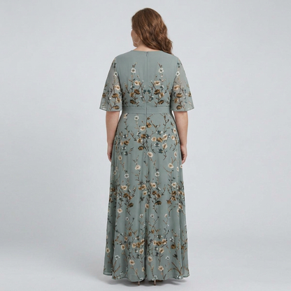Ottilie | Robe Maxi Halter Bloom Flow