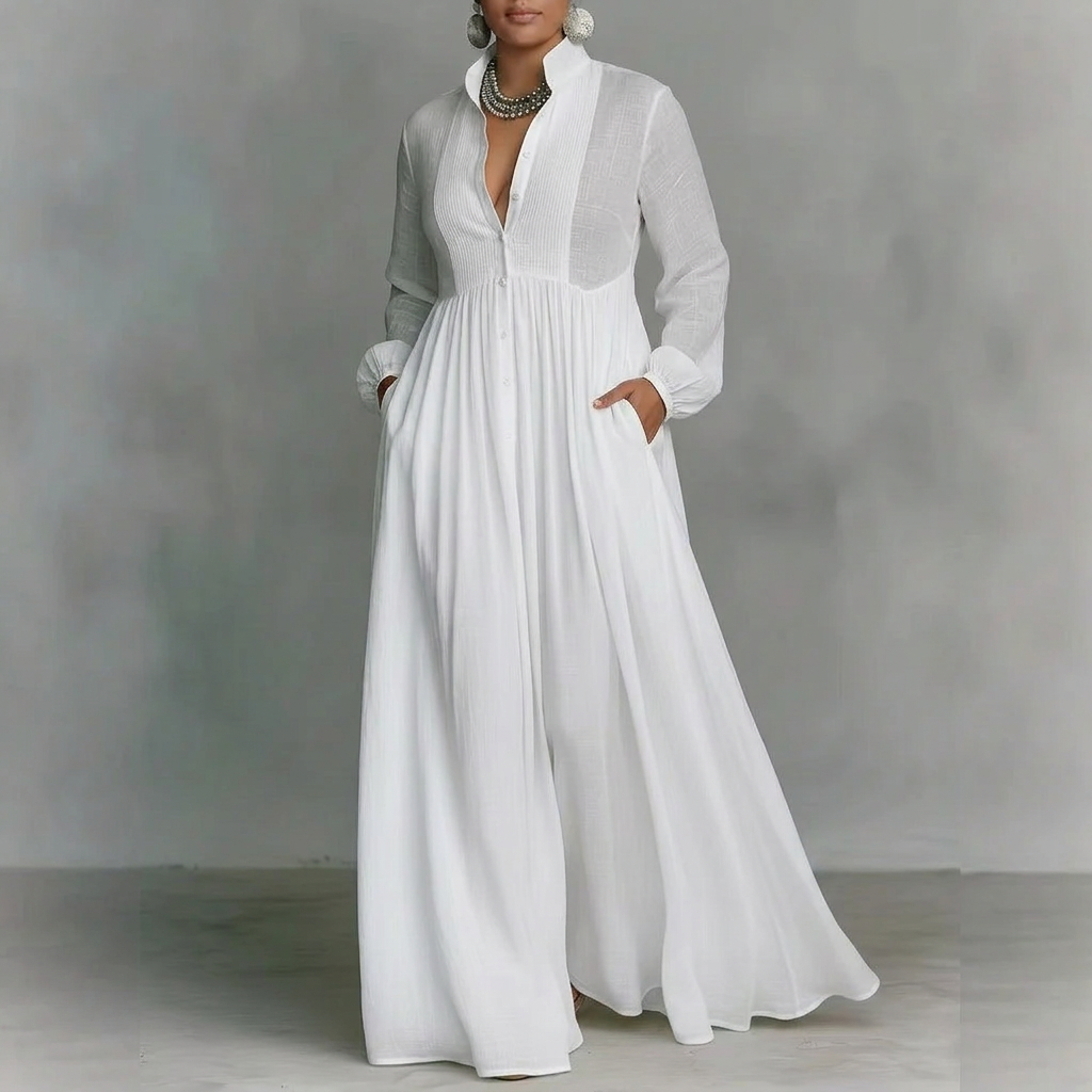 Robe Française Vera : Élégant Détail de Nœud en Ruban