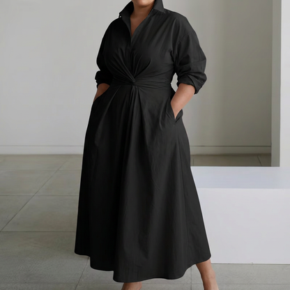 Ondine | Robe Maxi Chemise en Coton pour Femmes
