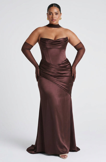 Robe Maxi Frankie - Marron Prune
