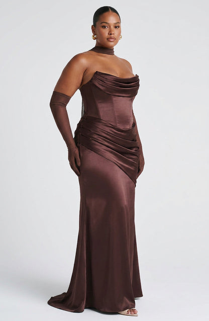 Robe Maxi Frankie - Marron Prune