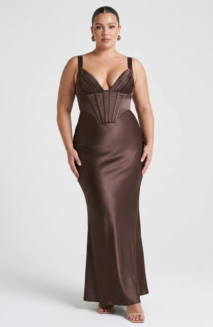Robe Maxi Briar - Marron Prune