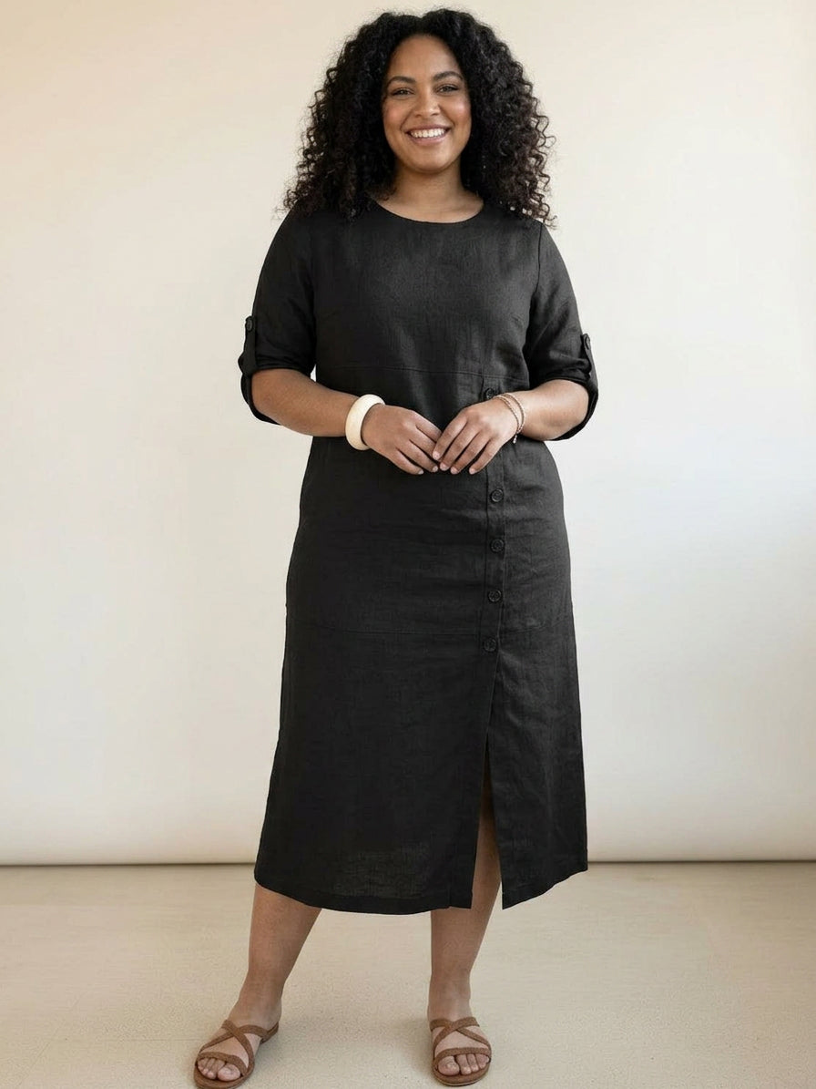Esmé - Robe en Lin Élégante