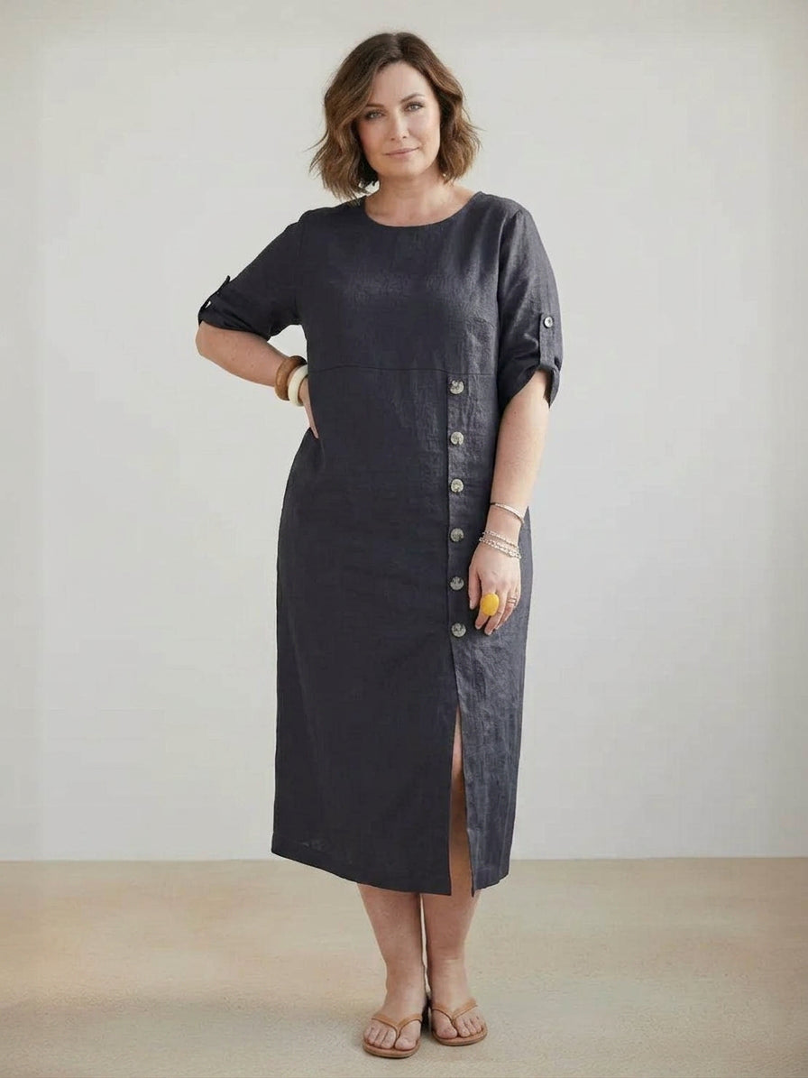 Esmé - Robe en Lin Élégante
