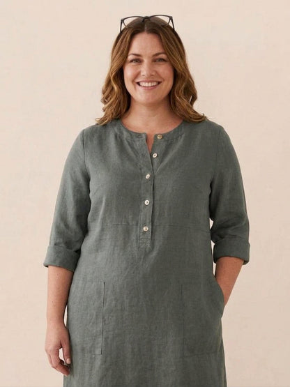 Irina - Classe Intemporelle : Robe en Coton