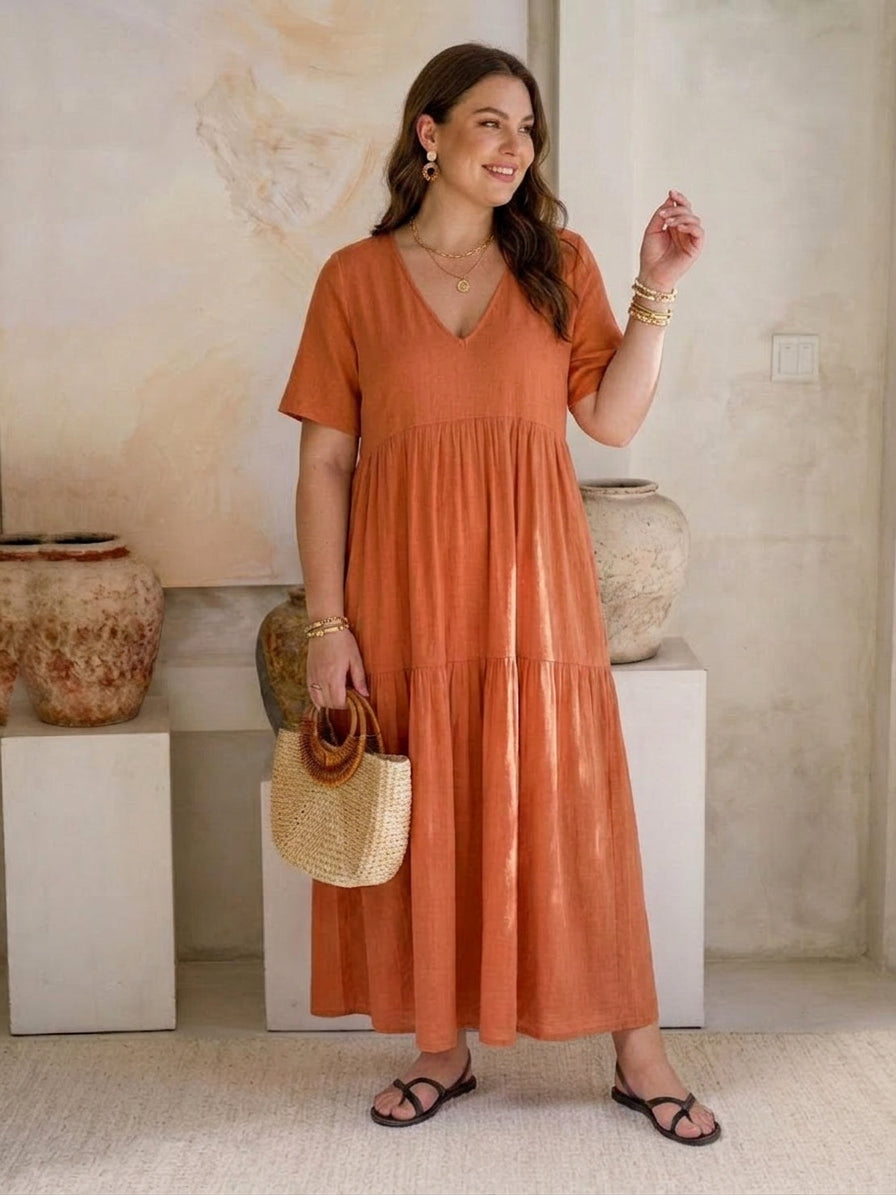 Perdita - Robe Maxi à Col V