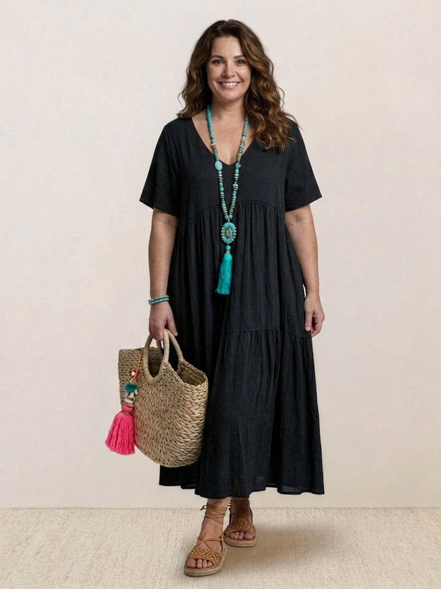 Perdita - Robe Maxi à Col V
