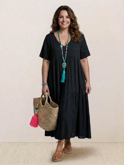 Perdita - Robe Maxi à Col V
