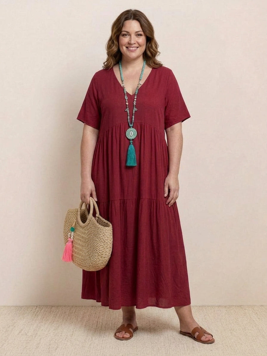 Perdita - Robe Maxi à Col V