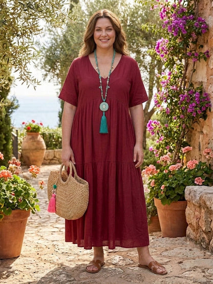 Perdita - Robe Maxi à Col V